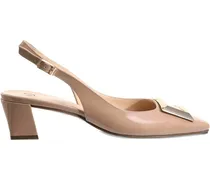 Selma Slingback-Pumps mit Blockabsatz - Nude
