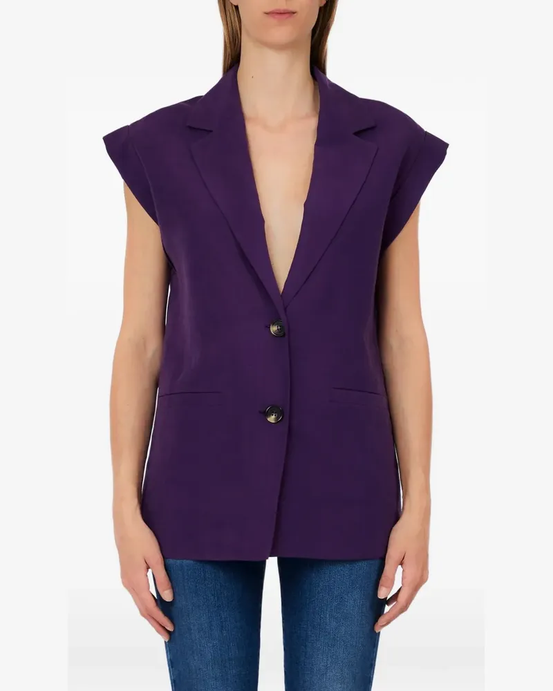 Liu Jo button waistcoat - Violett Violett