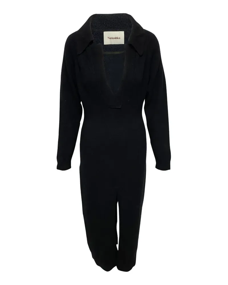 Nanushka V-neck dress - Schwarz Schwarz
