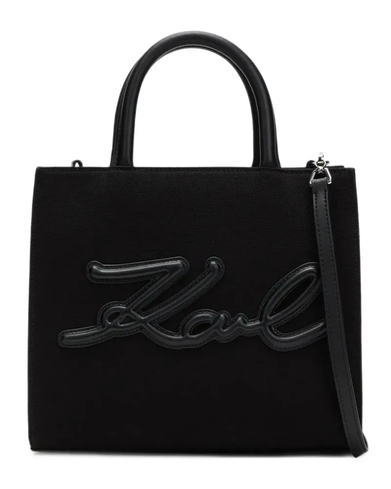 Karl Lagerfeld K/Signature logo-detail tote bag - Schwarz Schwarz