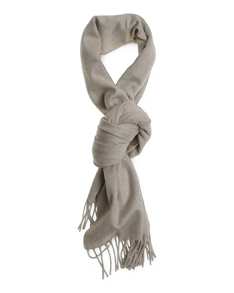 LARDINI fringed cashmere scarf - Nude Nude