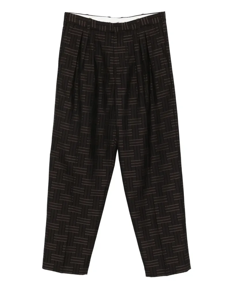 Kenzo Gemusterte Straight-Leg-Hose - Braun Braun