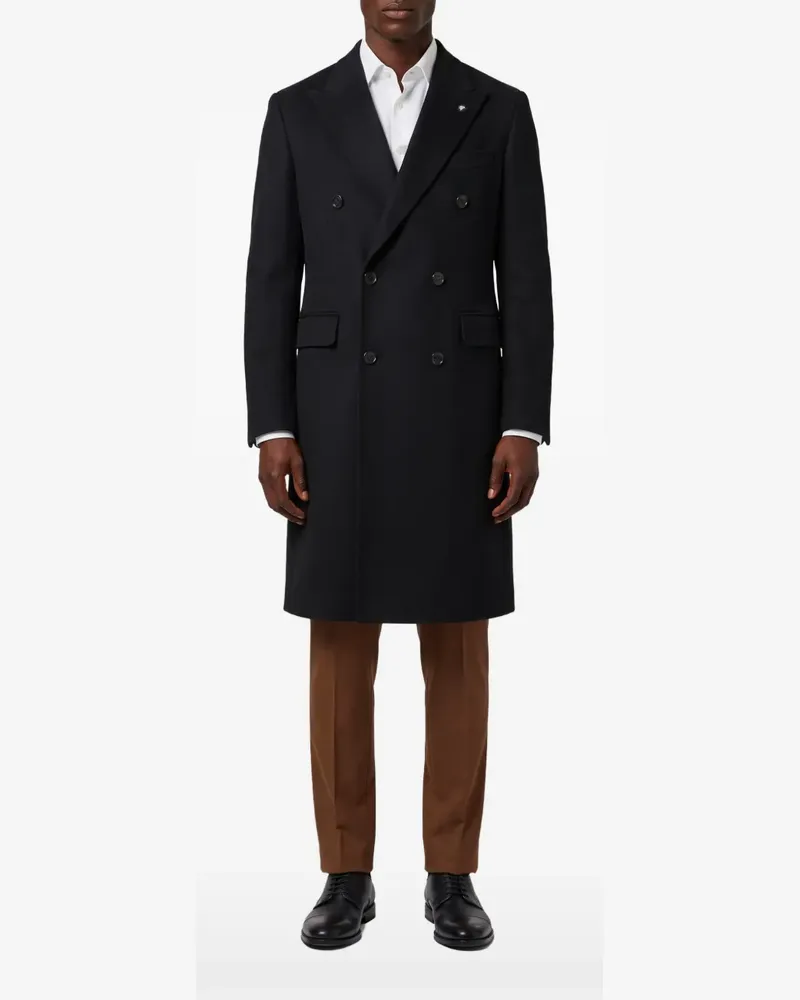 Tagliatore Londra Pino Lerario double-breasted coat - Schwarz Schwarz