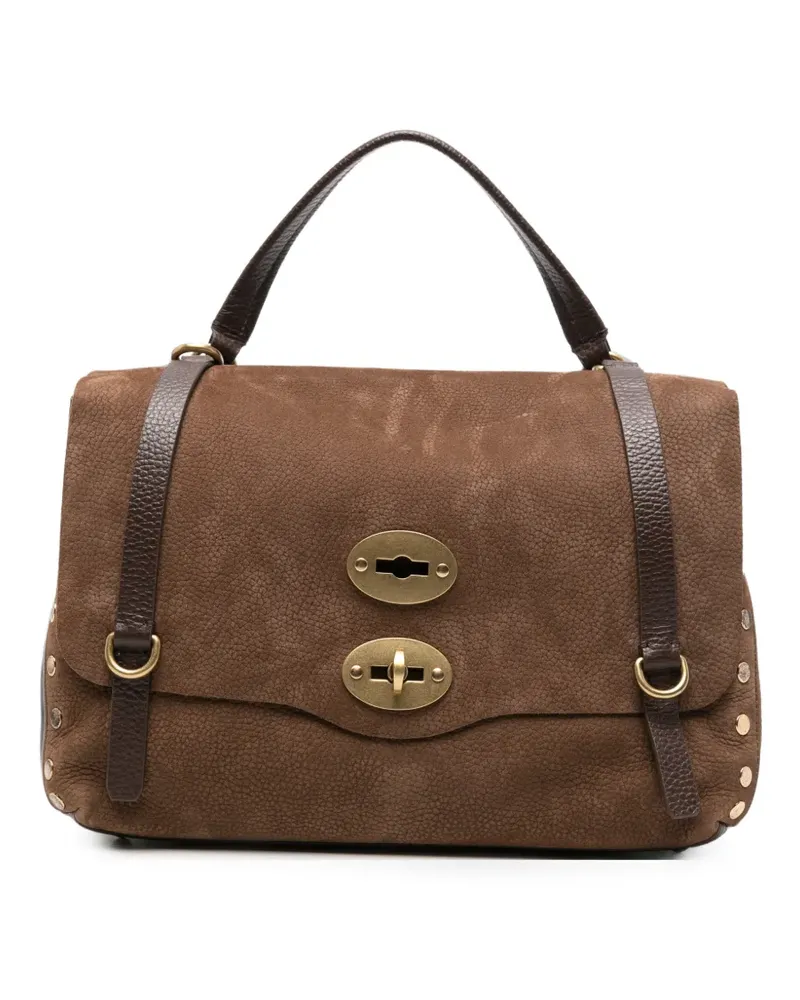 Zanellato Kleine Postina Tote Bag aus Nubukleder - Braun Braun