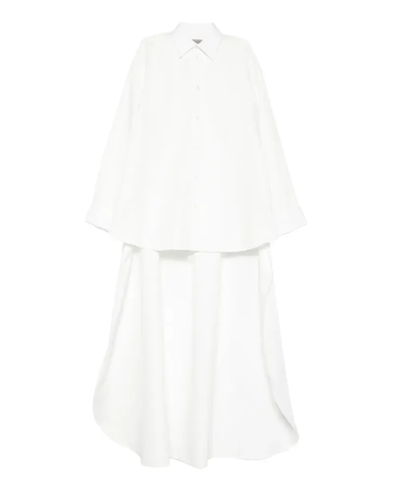 Balenciaga cape-detail shirt - Weiß Weiß