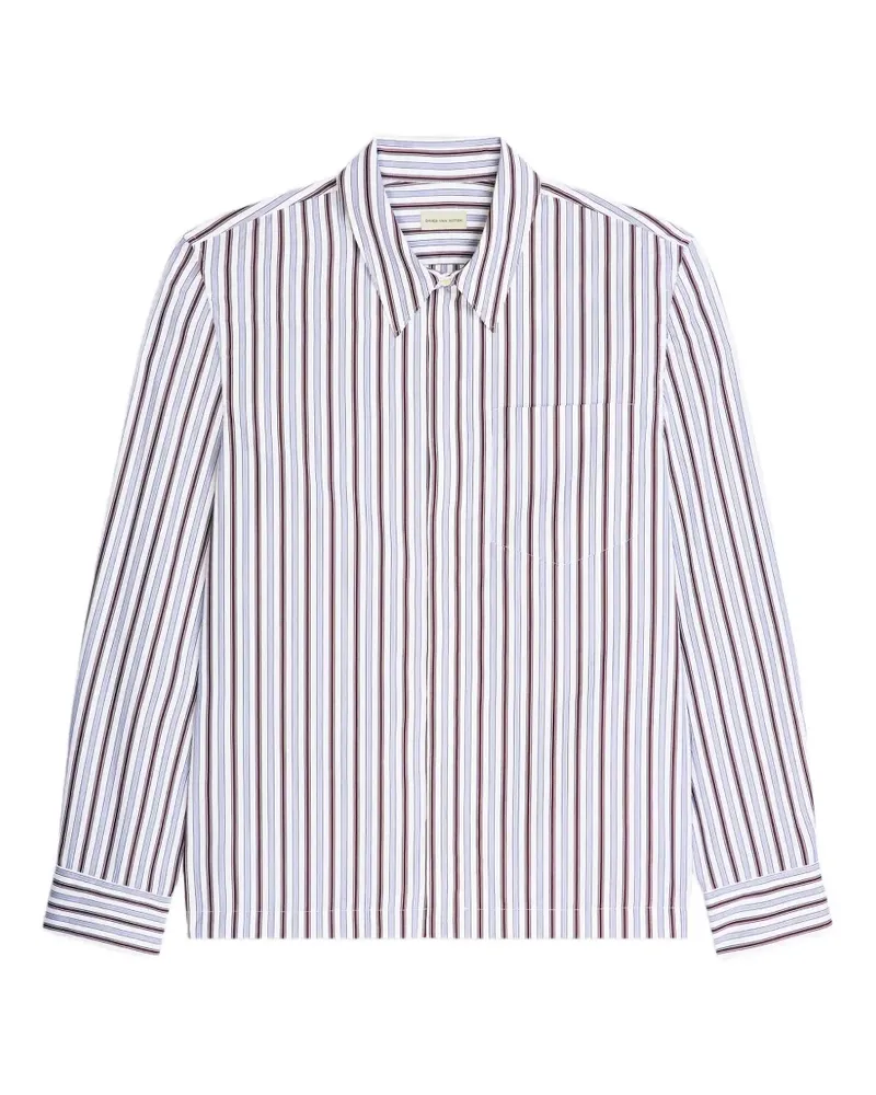 Dries van Noten Hemd mit Reißverschluss - Weiß Weiß