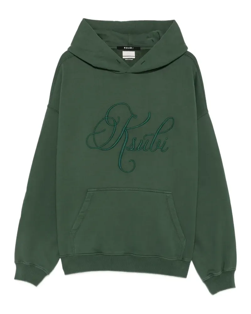 ksubi Prestige Ekcess logo-embroidered hoodie - Grün Grün