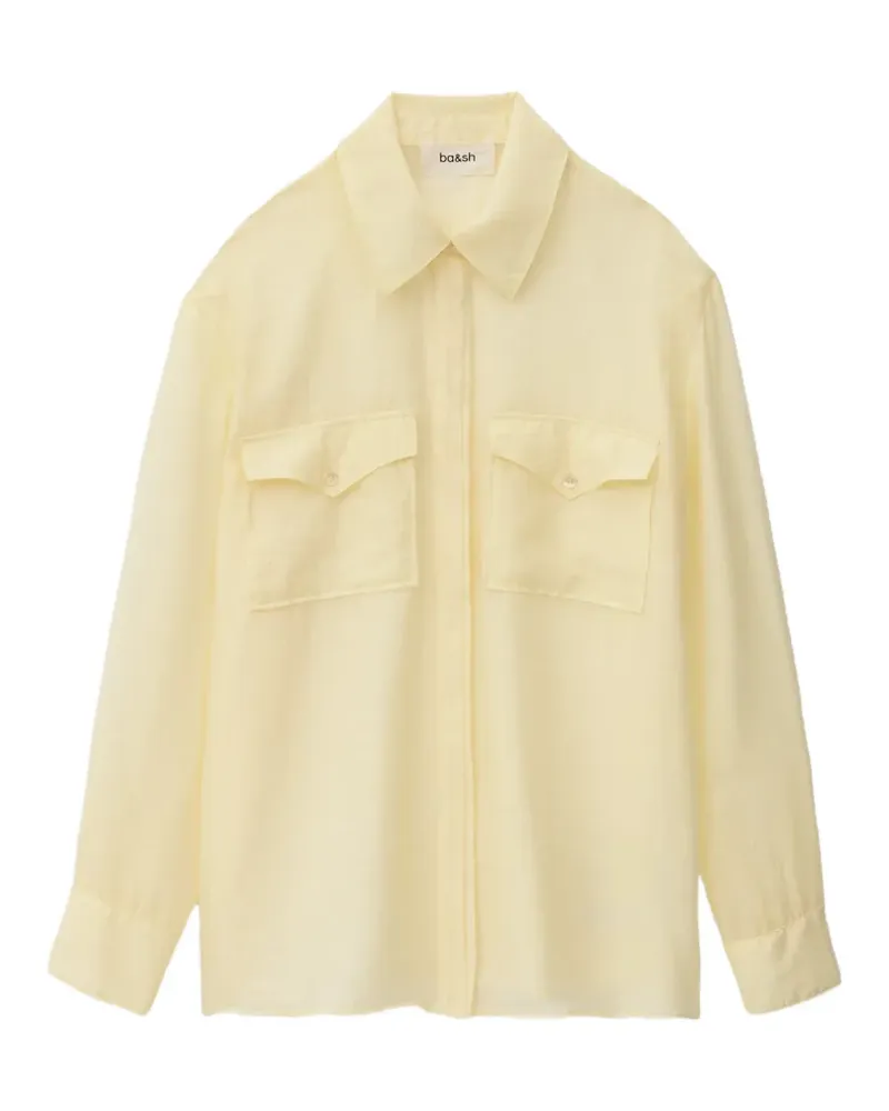 ba&sh Bao patch-pocket shirt - Gelb Gelb