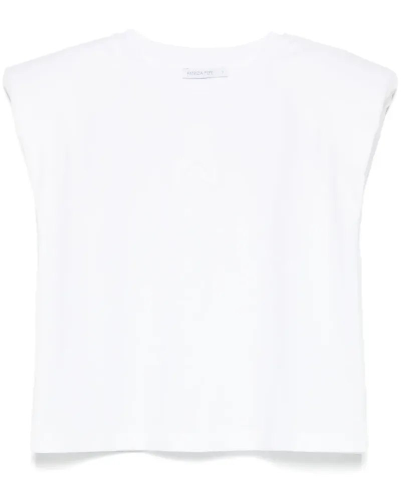 Patrizia Pepe T-Shirt mit Fly-Motiv - Weiß Weiß