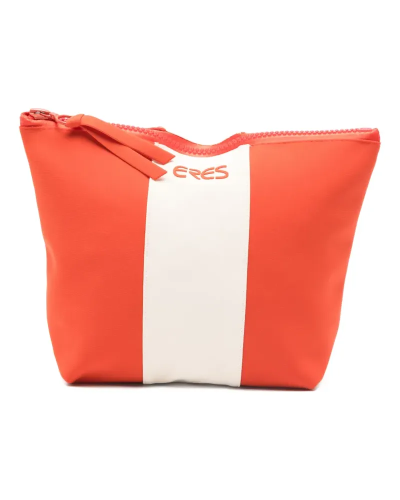 Eres stripe zip beach pouch - Orange Orange
