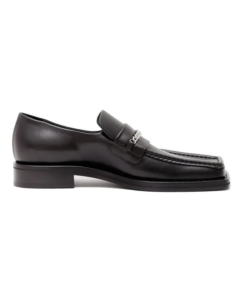 Martine Rose Loafer mit Kettendetail - Schwarz Schwarz