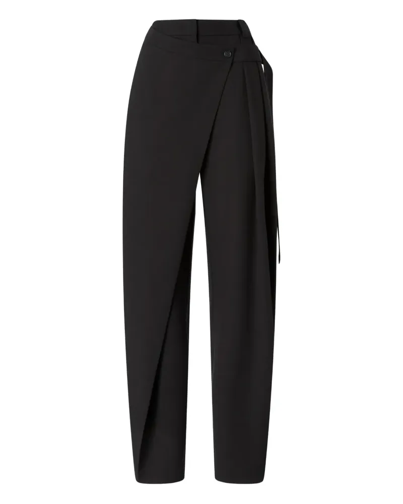 Pinko Hose im Wickel-Design - Schwarz Schwarz