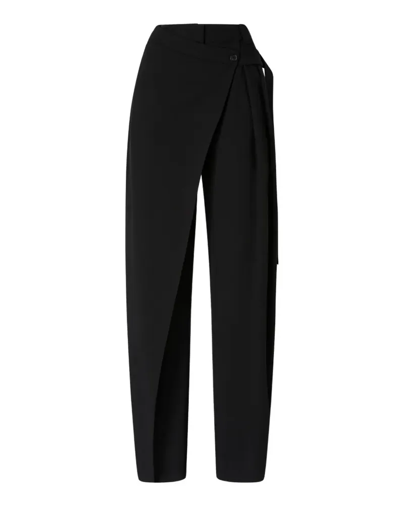 Pinko Hose im Wickel-Design - Schwarz Schwarz