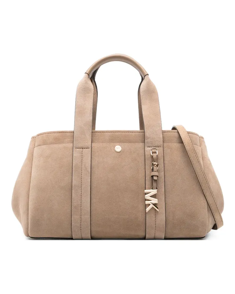 Michael Kors small Romee suede tote bag - Nude Nude