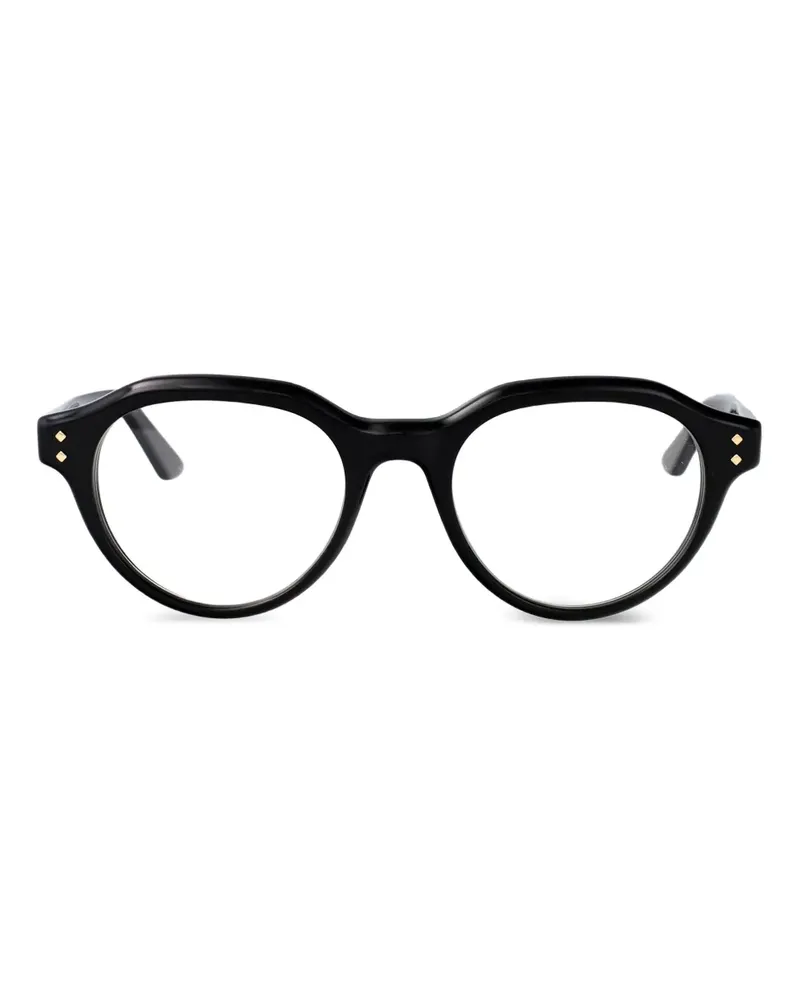 Gucci Brille mit rundem Gestell - Schwarz Schwarz