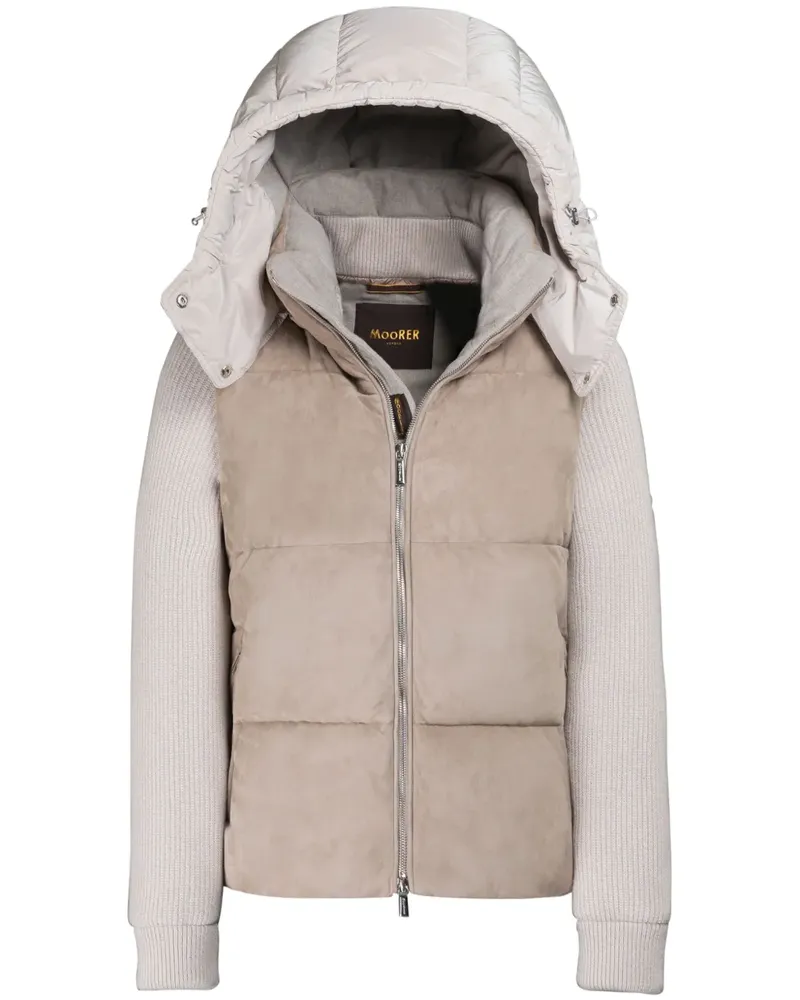 MOORER Gesteppte Ghiara-URO Jacke - Nude Nude