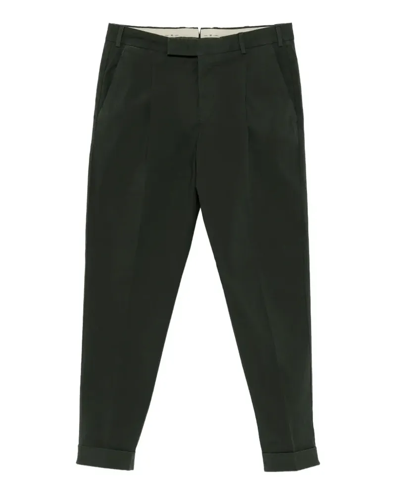 PT TORINO pleated turn-up trousers - Grün Grün