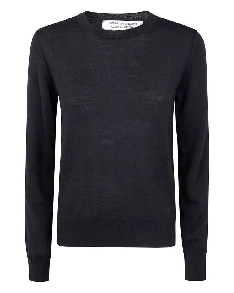 Comme des Garçons round-neck wool sweater - Schwarz Schwarz