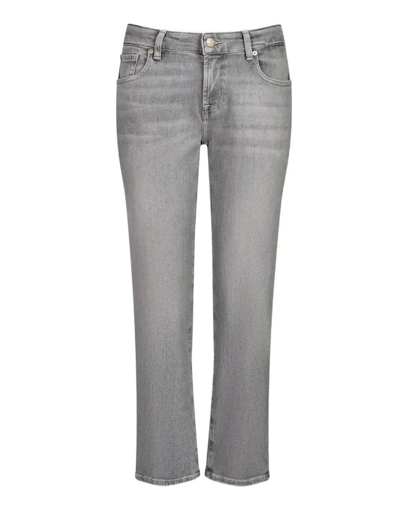 7 for all mankind Ausgeblichene Jeans mit Tragefalten - Grau Grau