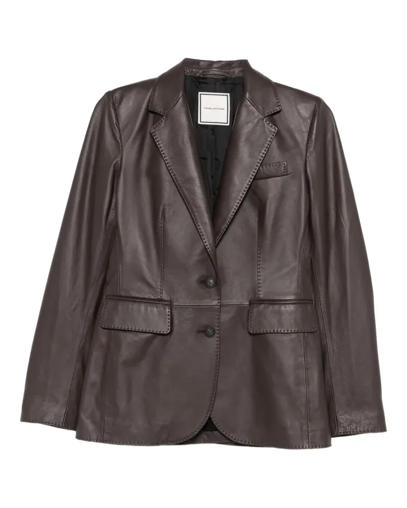 Tagliatore Sophie Lederjacke - Braun Braun
