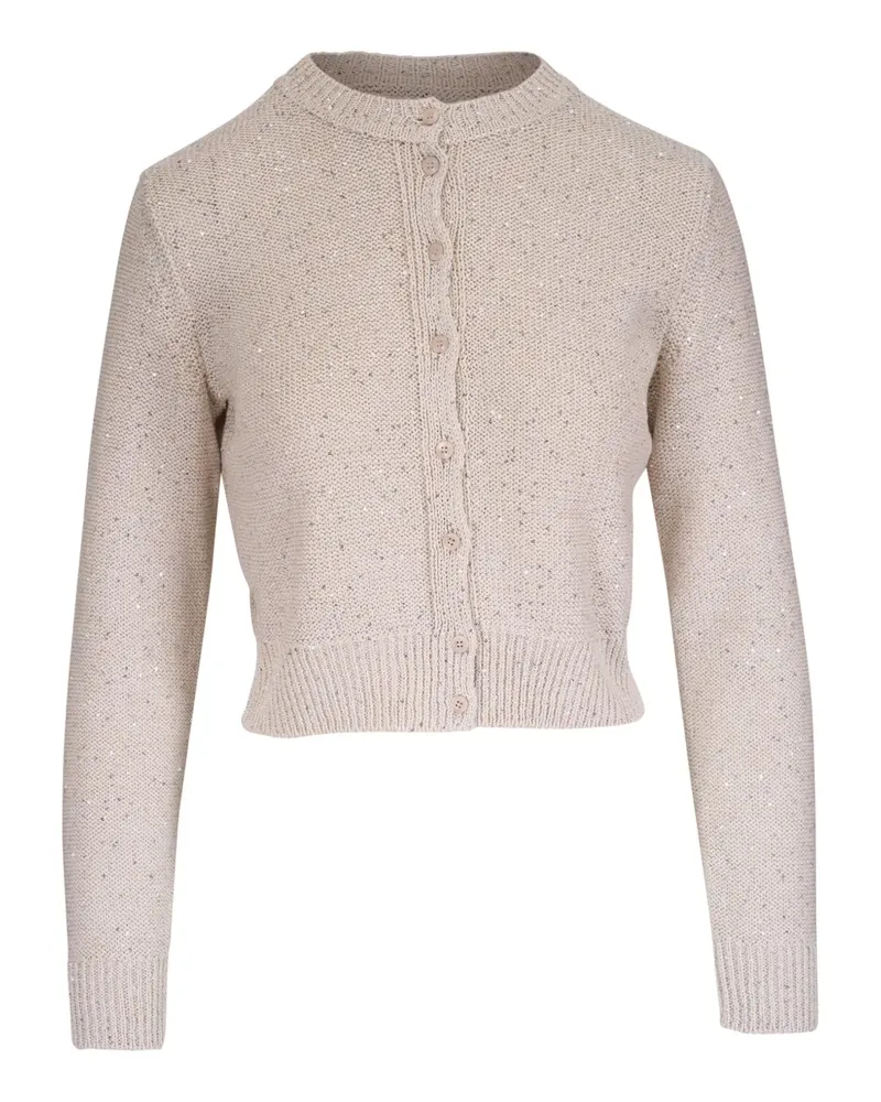 Akris Cardigan mit Rundhalsausschnitt - Nude Nude