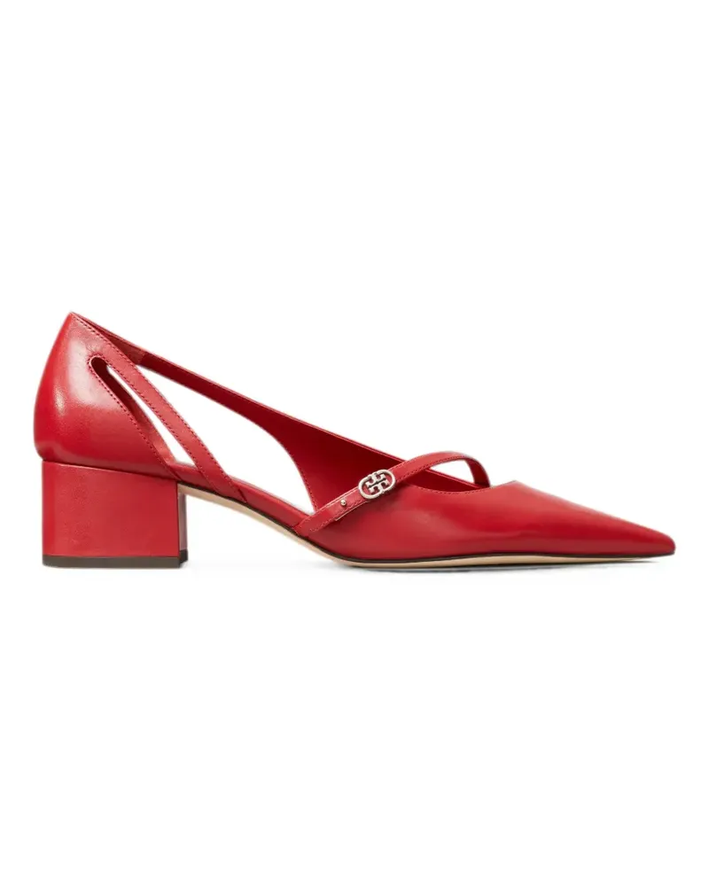 Tory Burch Double T D'Orsay Pumps mit Schnalle - Rot Rot
