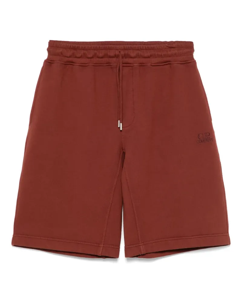 C.P. Company Shorts mit Logo-Stickerei - Braun Braun