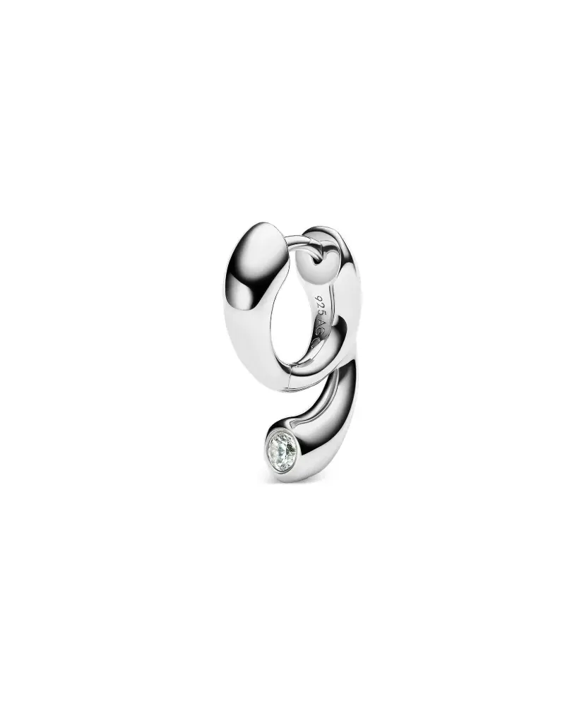 Maria Black Mermaid Pool earring - Silber Silber