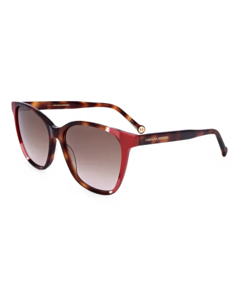 Carolina Herrera New York tortoiseshell-effect sunglasses - Braun Braun