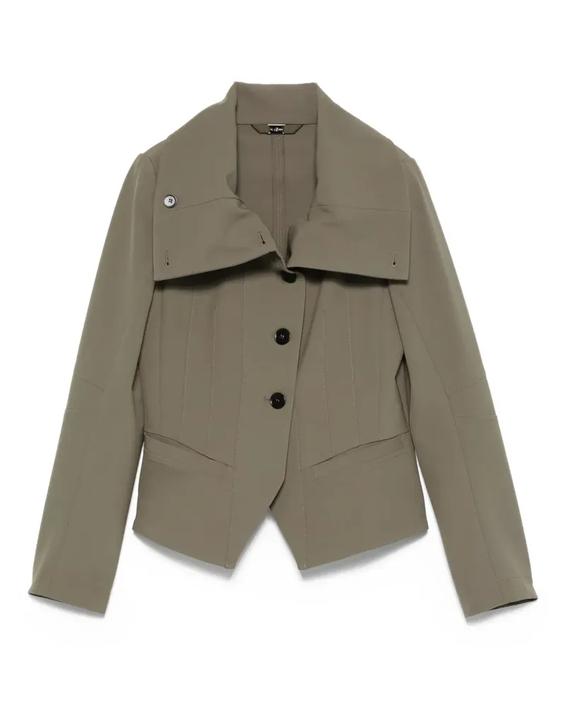 HIGH Scrunch Jacke mit umgeschlagenem Kragen - Grün Grün