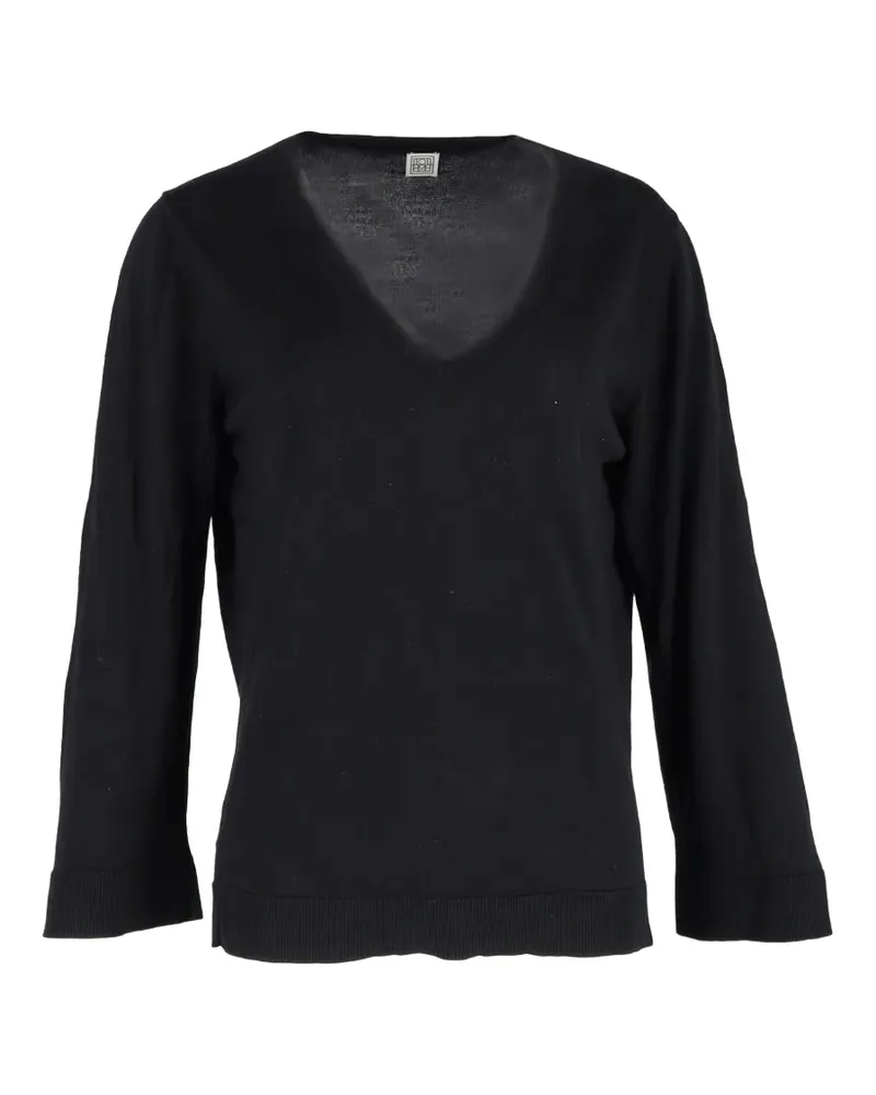Totême Pullover mit V-Ausschnitt - Schwarz Schwarz