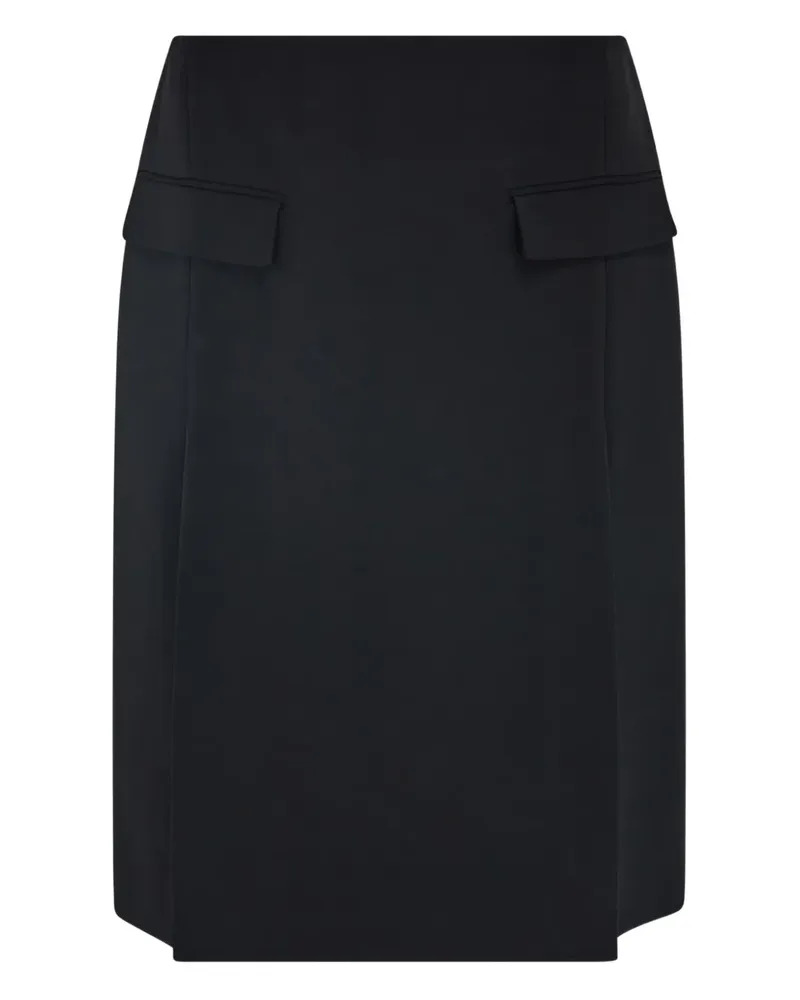 Ferragamo Midirock mit Schlitzen - Schwarz Schwarz