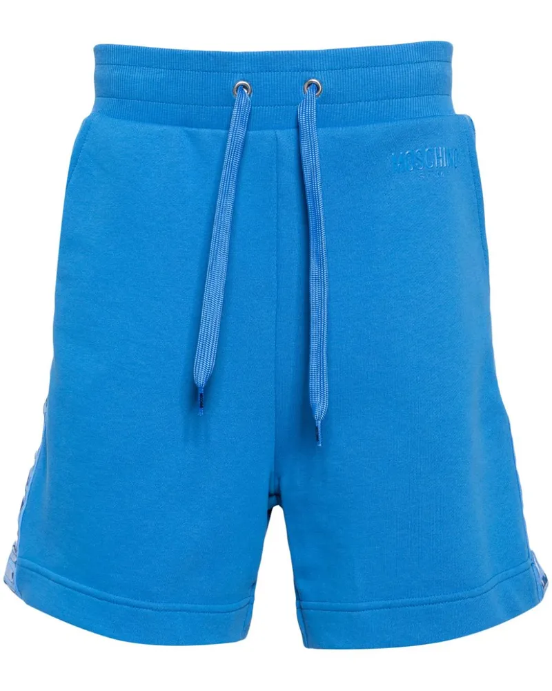 Moschino Joggingshorts mit Logo-Print - Blau Blau