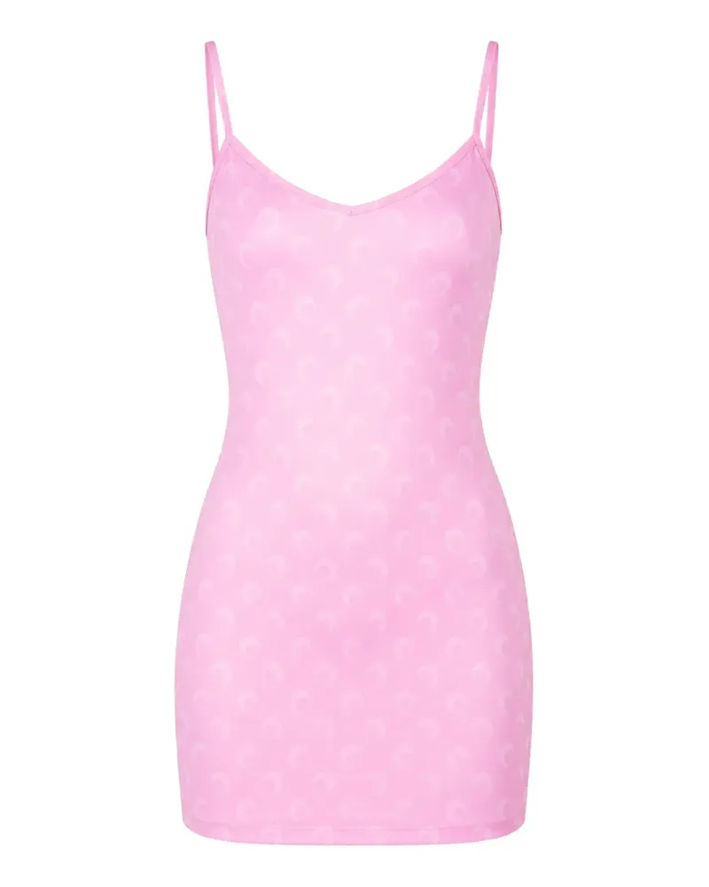 Marine Serre Moon-print jersey dress - Rosa Rosa