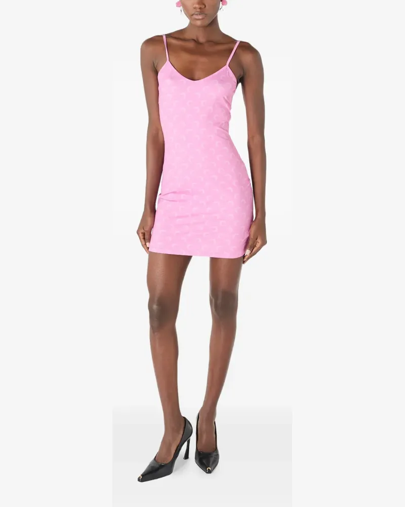 Marine Serre Moon Minikleid mit Print - Rosa Rosa