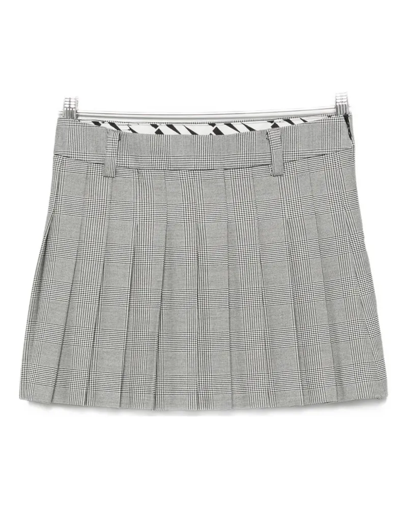 WRSTBHVR Nuria check pleated skirt - Grau Grau