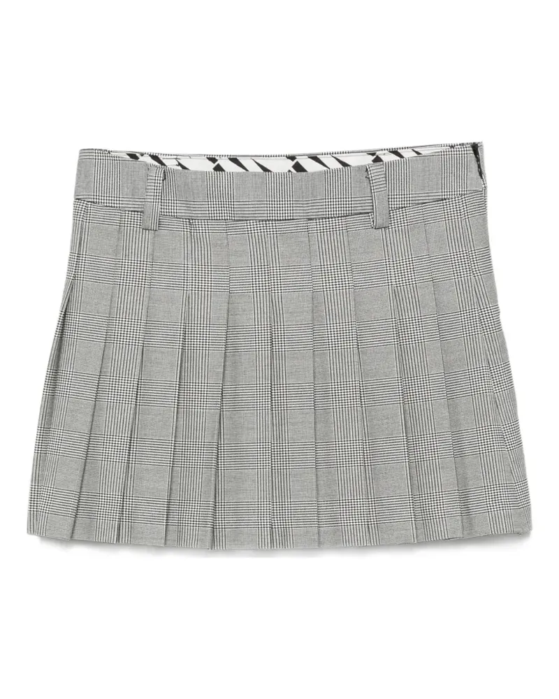 WRSTBHVR Nuria check pleated skirt - Grau Grau