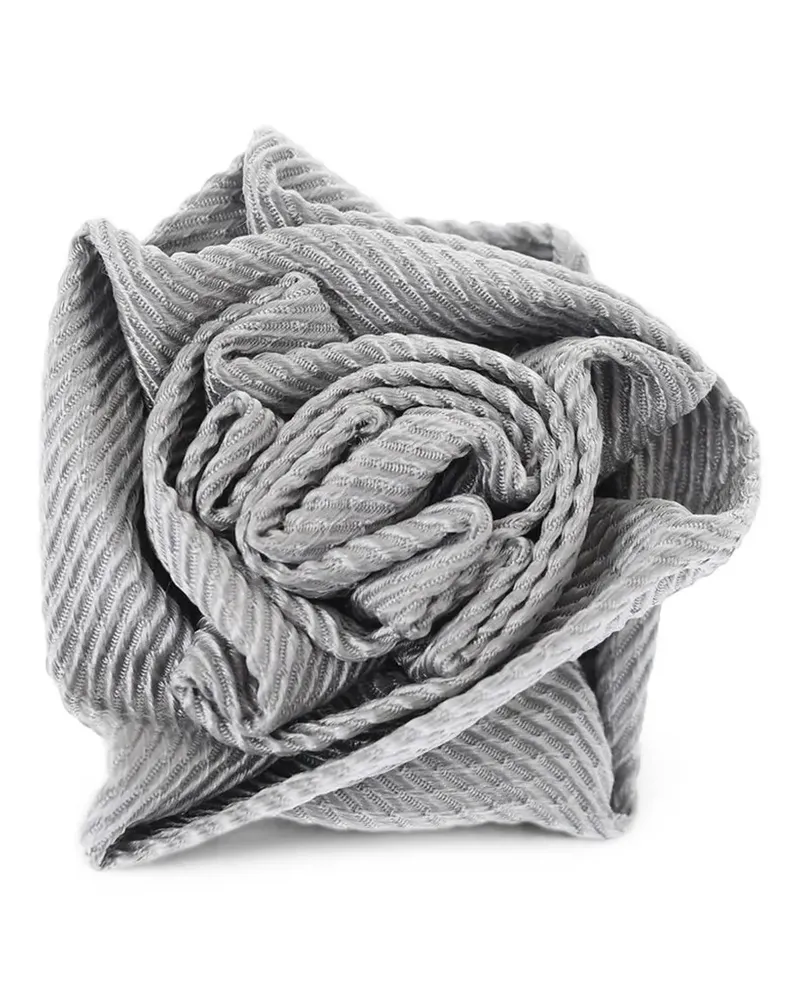 Corneliani rose silk brooch - Grau Grau