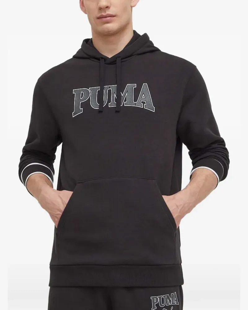 Puma Hoodie mit Logo-Print - Schwarz Schwarz
