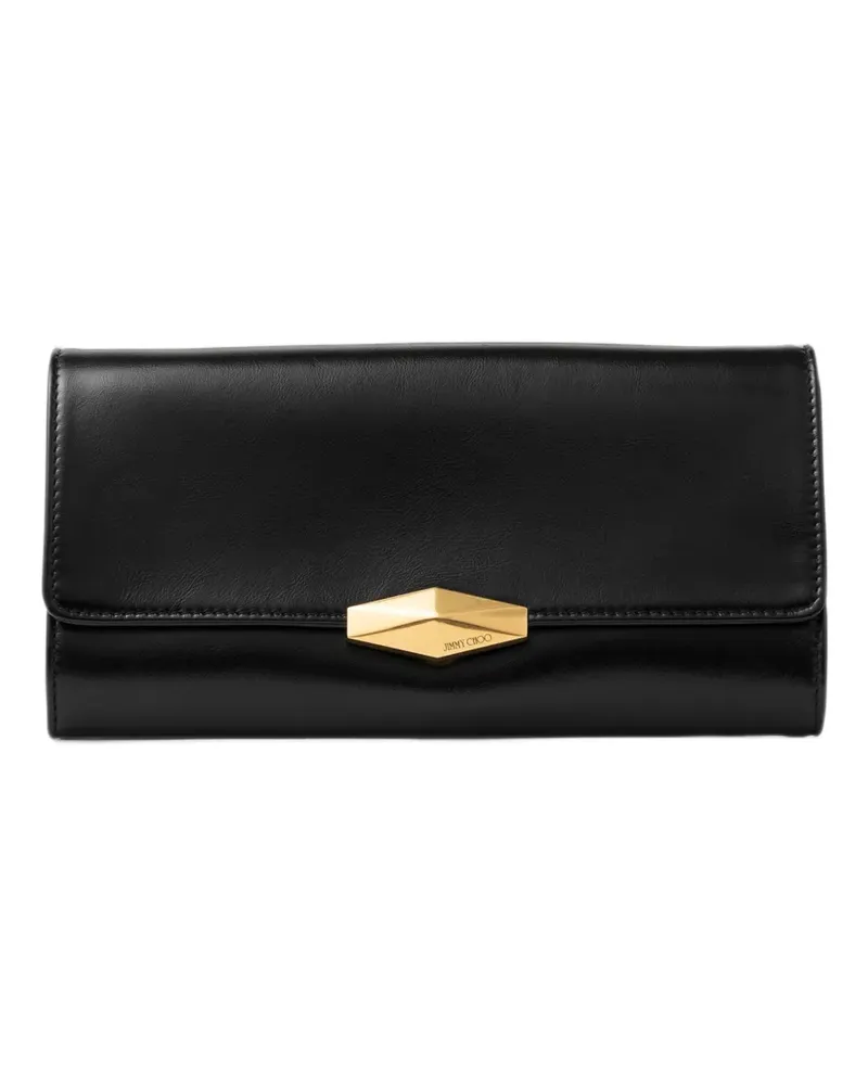 Jimmy Choo Cinch Clutch aus Leder - Schwarz Schwarz