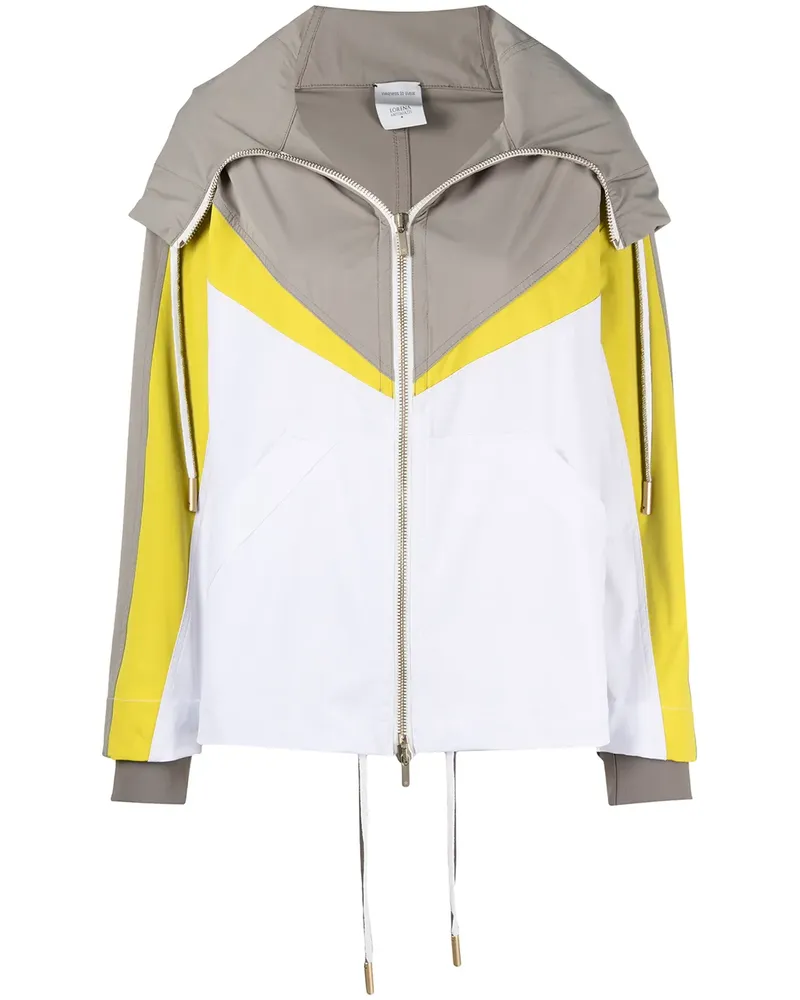 Lorena Antoniazzi Hoodie in Colour-Block-Optik - Nude Nude