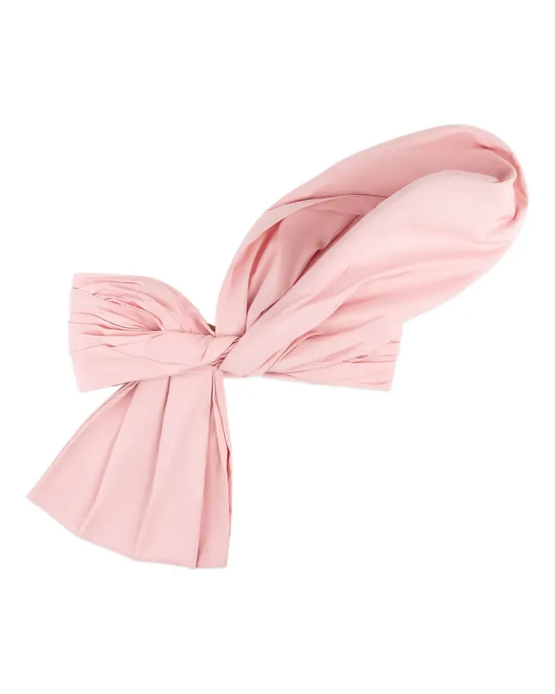 Area knotted taffeta bandeau top - Rosa Rosa