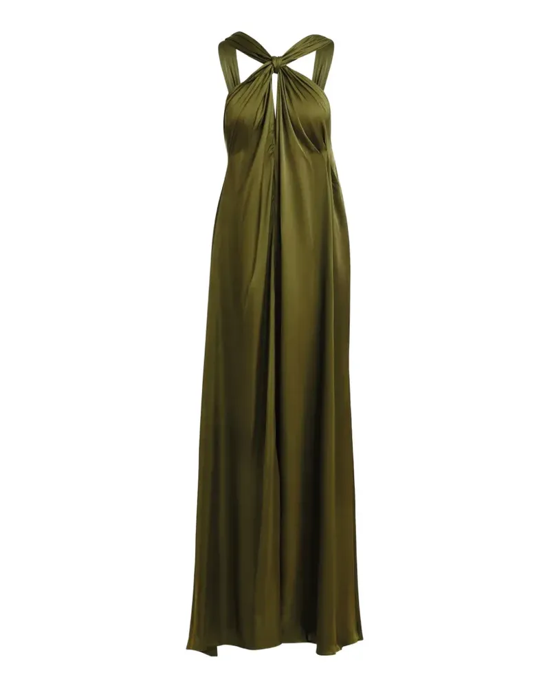 Essentiel knotted halterneck dress - Grün Grün