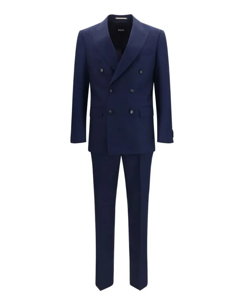 HUGO BOSS Doppelreihiger Anzug - Blau Blau