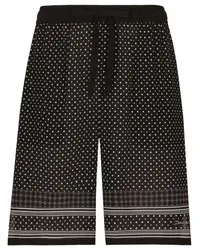 Dolce & Gabbana Shorts mit Polka Dots Schwarz