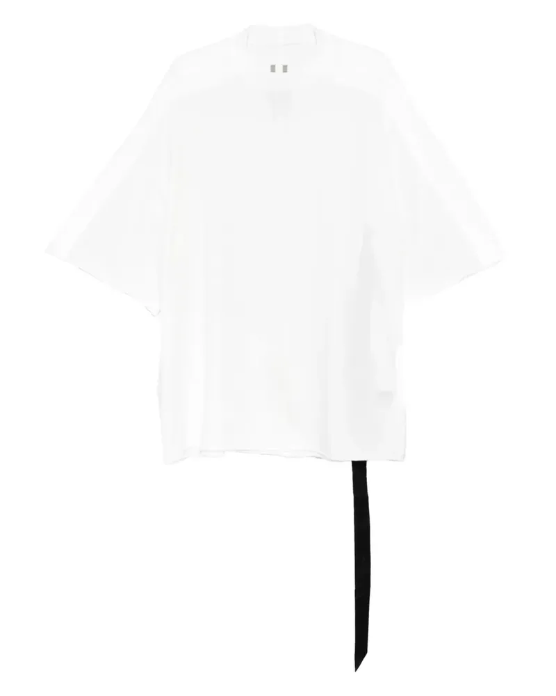 DRKSHDW by Rick Owens T-Shirt mit fallendem Saum - Weiß Weiß