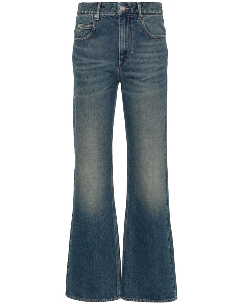 Isabel Marant Belvira Bootcut-Jeans mit hohem Bund - Blau Blau