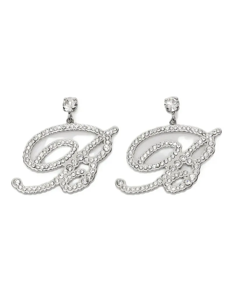 Blumarine Ohrringe mit Kristallen - Silber Silber