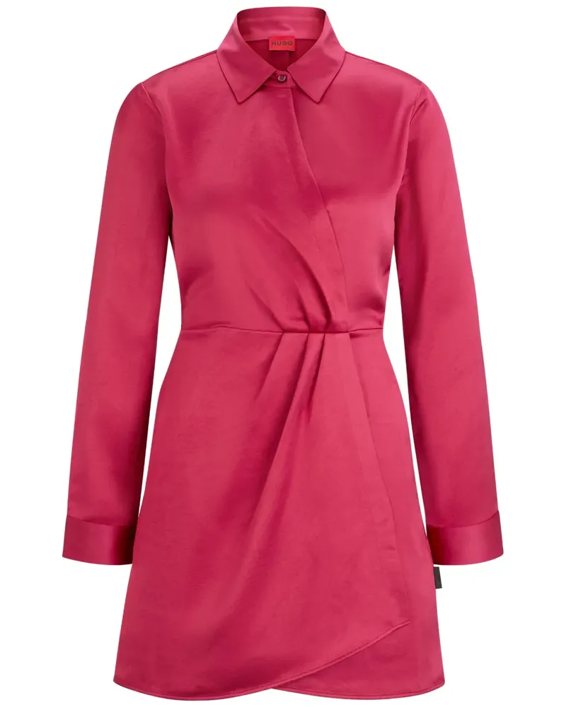 HUGO BOSS Kleid mit klassischem Kragen - Rosa Rosa