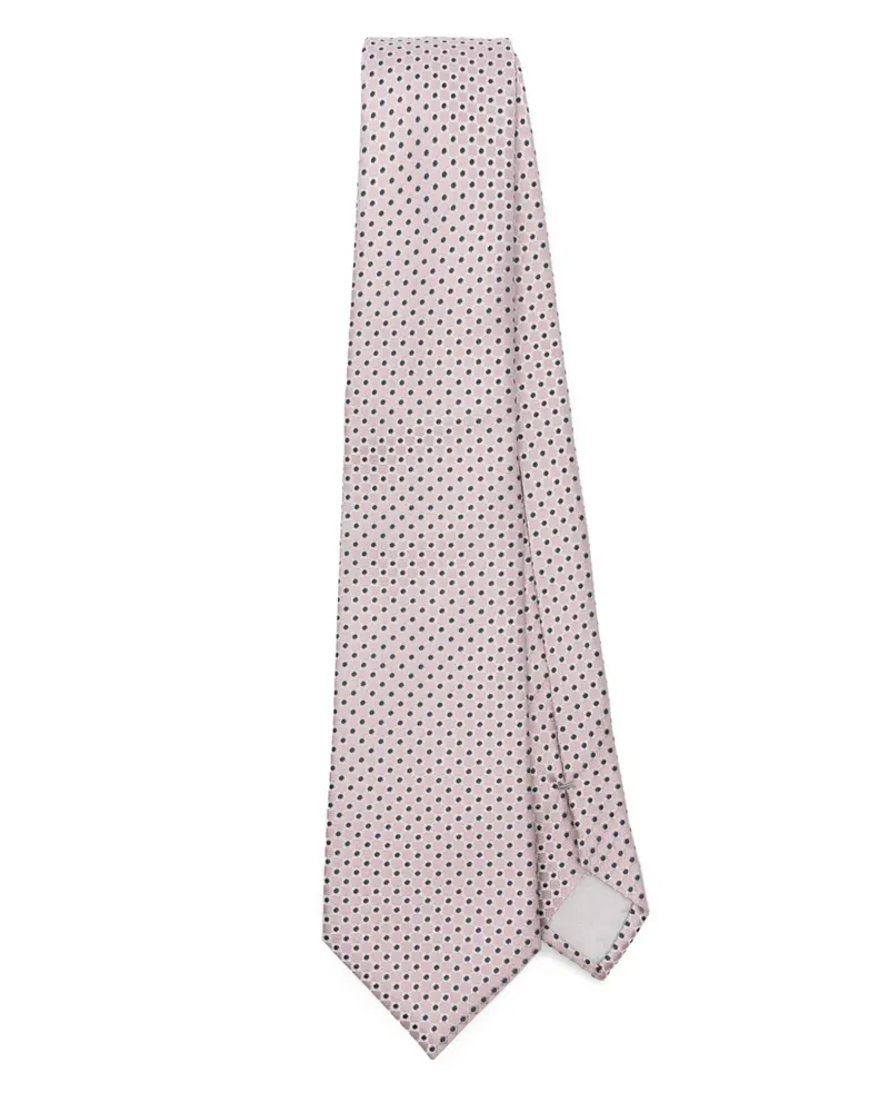 Giorgio Armani Seidenkrawatte mit Jacquardmuster - Rosa Rosa